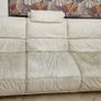 Large White leather sofa Image 3