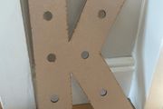 Wooden letter K