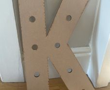 Wooden letter K