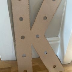 Wooden letter K