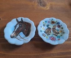 Vintage porcelain trinket dishes