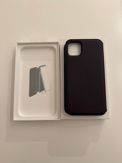 iPhone 11 Pro Max Leather Folio Aubergine