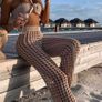 Booho top plus pants beach set Image 3