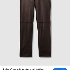 chocolate brown real leather trousers
