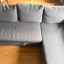 FREE IKEA Corner Sofa Bed with Storage (Dark Grey) Image 3
