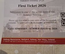 Galway Races Flexi Tickets x 3