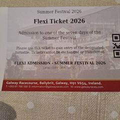 Galway Races Flexi Tickets x 3