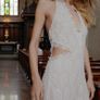 Bridal Lace Beaded Cut Out Jumpsuit / Nasty Gal RRP 350 wedding Image 4