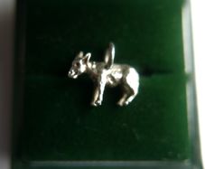 Vintage 925 Sterling Silver  Donkey  Charm 2,1g