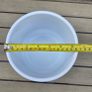 Brand new White Ribbed Ceramic Plant pot Dia 16cm H16cm Image 3