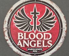 Vintage Style metal sign, WARHAMMER 40K, blood angels.