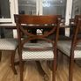 Extendable mahogany dining table and 8 Reprodux chairs Image 9
