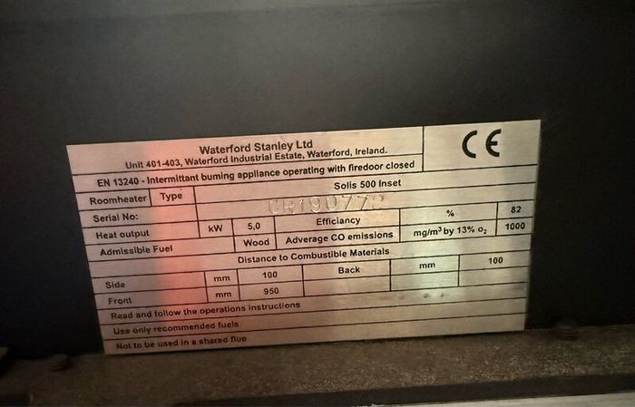 Stanley Solis 500 Inset Wood Burning Stove