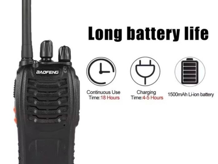 Baofeng 2PCS Handheld Two Way Radio TH-888S PMR Portable Walkie Talkies for Security Events Hiking Biking Camping