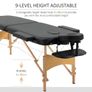Foldable Massage Table Beauty Bed Salon Therapy Spa Couch 2 Zone White Image 4