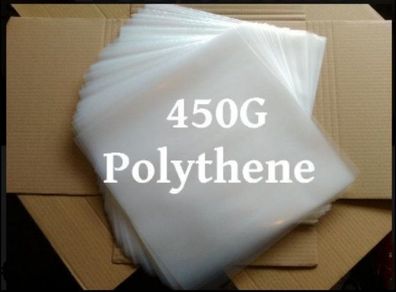 Over 20% Off! 75 x 12 Inch Vinyl PREMIUM QUALITY Clear Protective Sleeves - 450 Gauge Thick HEAVY DUTY - 450G Polybags