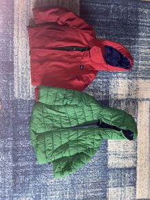 Designer boys winter coats Benetton and Blauer