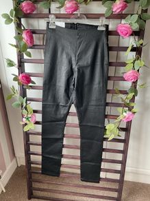 trousers bnwt villa coated skinny jeans size medium