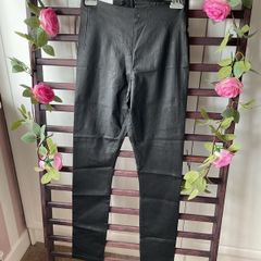 trousers bnwt villa coated skinny jeans size medium