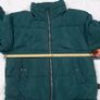 Pull & Bear Dark Forest Green Stand Collar Zip Front Short Puffer Jacket Size M Image 9
