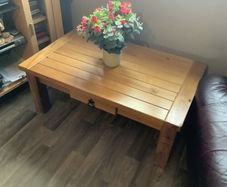 New solid wood coffee table
