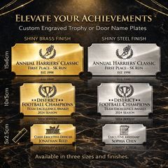 Personally laser engrave name plates