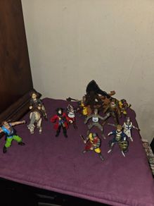 Pirate and Knight Toy Figures