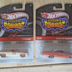 1/64 Hot Wheels Phils+wayne Garage X 2 ,custom 64 Galaxie 500 + 71 El Camino R/r