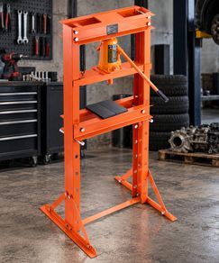 20 Ton Hydraulic Shop Press  Heavy-Duty H-Frame Garage Press with Adjustable Worktable