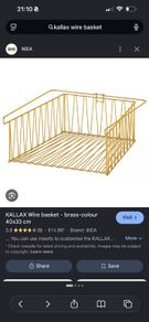kallax wire baskets x2
