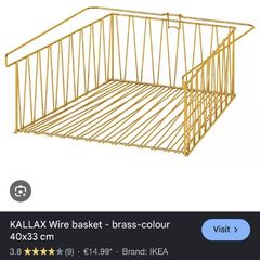 kallax wire baskets x2