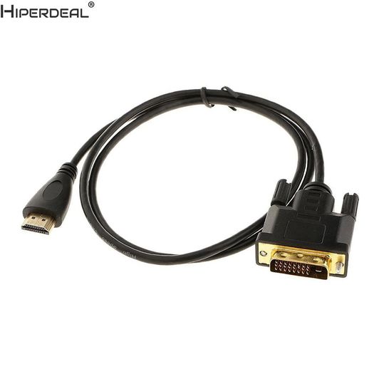 HIPERDEAL 1.8M HDMI (Male) to DVI-D (24+1) Dual Link (Male) 1080P 3D Gold-Plated Cable (Brand New/Warranty)
