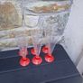 6 heart champagne glasses Image 3