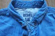 "Rebel"  Light Blue Denim Shirt. Age 12-13