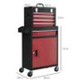 Heavy Duty Tool Storage Chest on Wheels Lockable Cabient Image 2