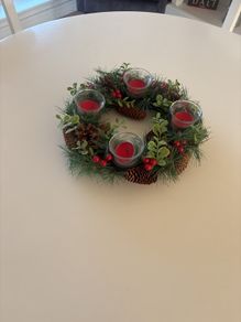 table wreath