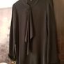 Massimo Dutti black blouse, shirt, top with ruffle, size S Image 4