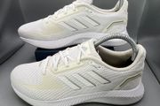 Adidas Womens Runfalcon 2 Running Shoes -White Silver Metallic - Sz 5