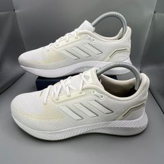 Adidas Womens Runfalcon 2 Running Shoes -White Silver Metallic - Sz 5