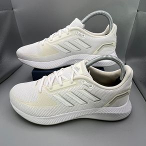 Adidas Womens Runfalcon 2 Running Shoes -White Silver Metallic - Sz 5
