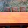 Solid African Hardwood Dining Table & 8 Chairs Image 2
