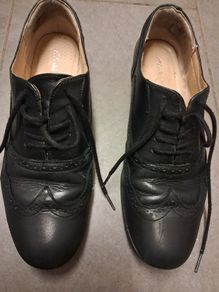 Girl's Black Clark's School Shoes