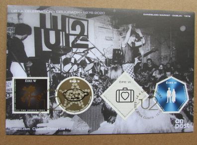 Ireland 2020,U2.A Celebration.Four U2 Albums.First Day Cover.FDC.