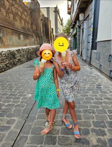 Girls Floral Summer Dresses x2