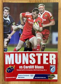 2009 Munster v Cardiff Blues - Magners League Programme