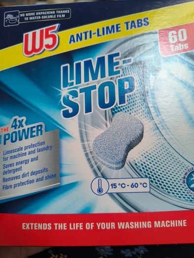 Dishwasher anti-lime tablets