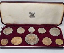Great Britain 1953 Proof Coin Set in Original Holder Stunning!! Superb Proofs!