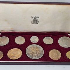 Great Britain 1953 Proof Coin Set in Original Holder Stunning!! Superb Proofs!