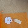 Coach Bag Charms/Tags /Rose Gold & Pink Flower/NEW Image 3