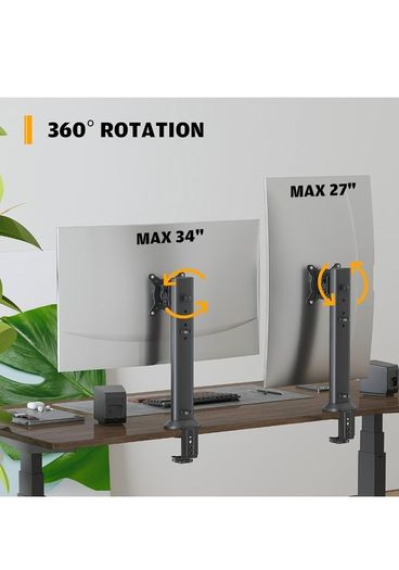 Monitor Arm Mount Stand Fit for 13 inch to 34 inch wiyh Height Adjustable
